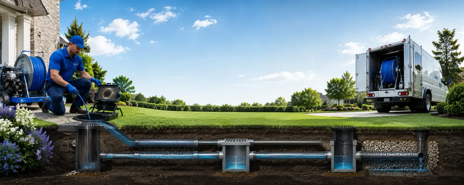 Outdoor drain cleaning information for Edina, MO
